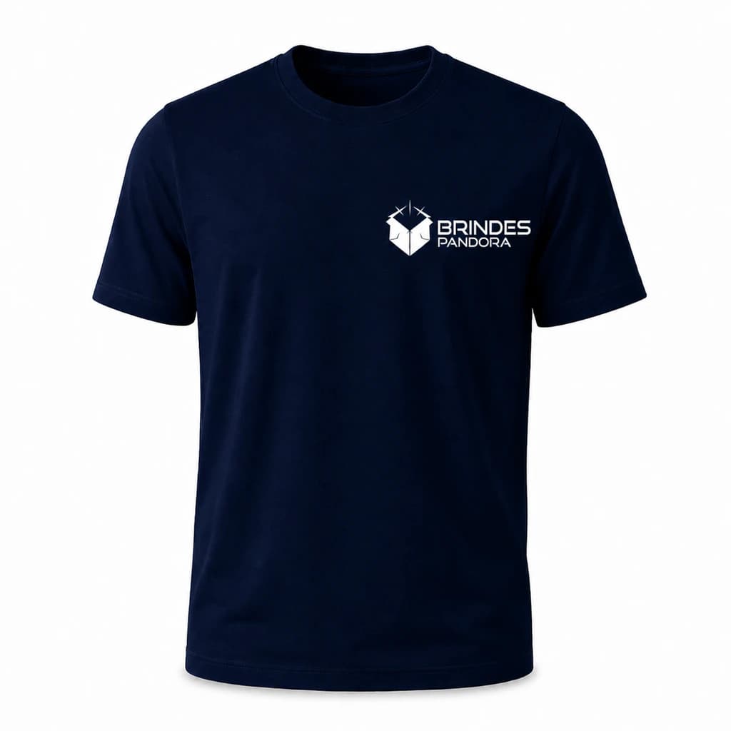 Camiseta azul-marinho